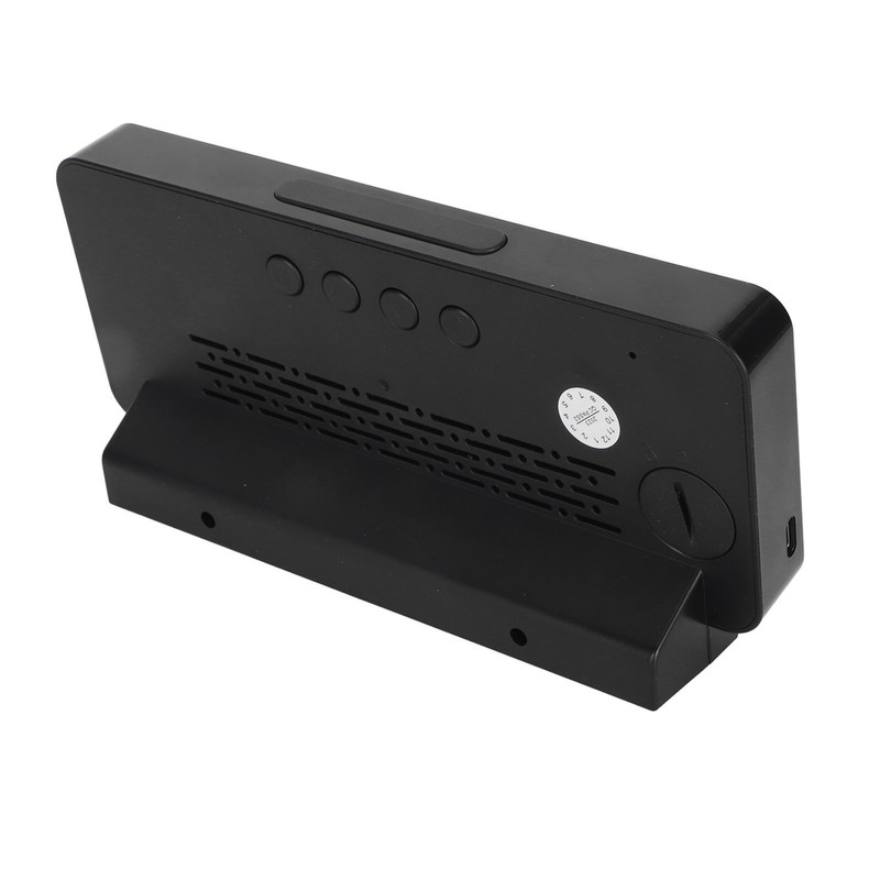 Digital Alarm Clock Dual Display Adjustable Brightness Large Display LED