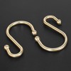 EleCharm Shower Curtain Hooks, Set of 12 Rust Proof S
