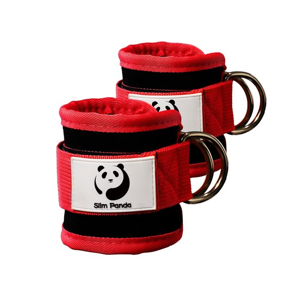Slim Panda Ankle Strap for Cable Machine Attachments, Resistance Bands