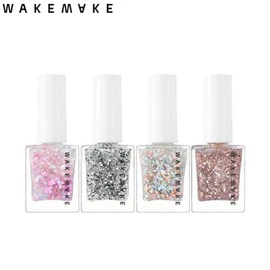 WAKEMAKE Nail Gun Glitter 8ml, Color:55 Marble Terrazzo