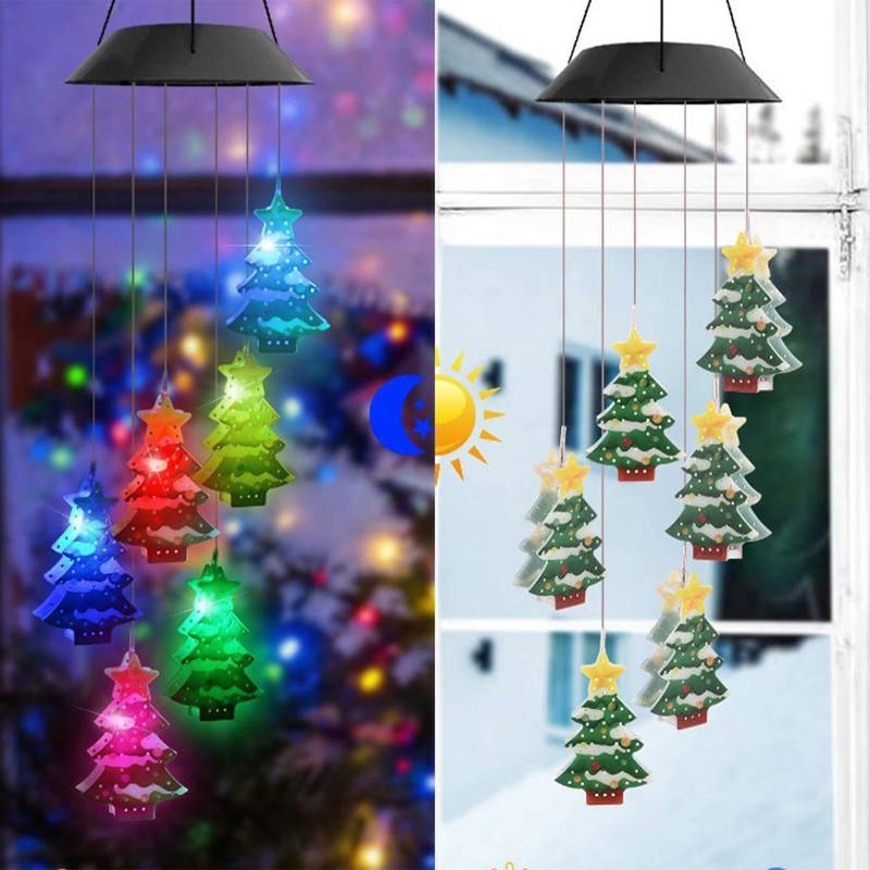Yard Solar Wind Chime Light LED Solar Powered Wind Chimes