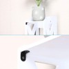 sourcing map 12 x 12mm Angle Bracket Black Corner Brace