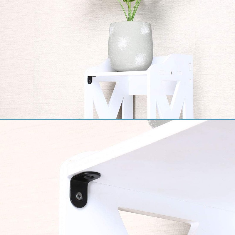 sourcing map 12 x 12mm Angle Bracket Black Corner Brace