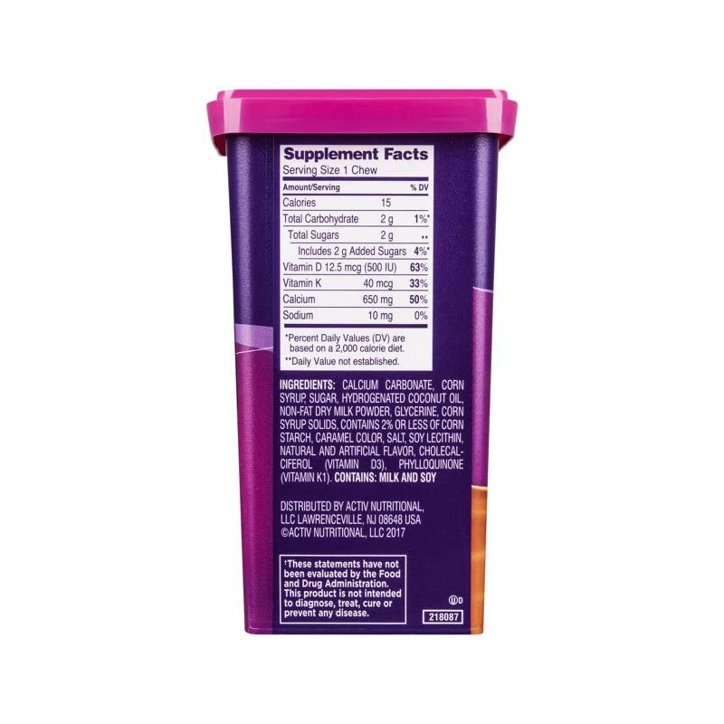 Viactiv Max Formula Calcium +Vitamin D3 Supplement for Bone Health,