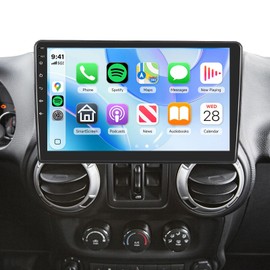 2G+64G Car Radio Stereo for Jeep Wrangler JK 2007-2018 Compass Grand Cherokee Dodge Ram 1500 2500 2009-2012, Wireless CarPlay/Android Auto 10.1'' IPS Touchscreen GPS WiFi 32-Band DSP HD Camera