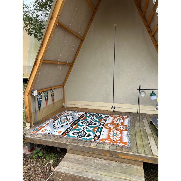 Peel Forest Camping Plug Native Ortega Blanket Rug Outdoor Vintage Mexican Rug Native Pattern Camping Glamping 130X 160cm