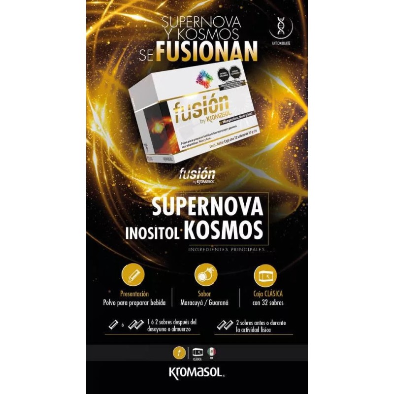 Kromasol Fusión by Kromasol® caja con 32 sobres de 10g