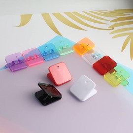 UUYYEO 20 Pcs Plastic Chip Bag Clips Sealing Food Clips Snack Bag Clips Photo Clips Binder Clips Paper Clamps Hinge Clips White