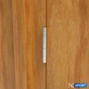 XFORT 4 inch (100mm) Polished Chrome Ball Bearing Hinges, Steel