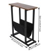 Segawe Small Side Table for Small Spaces Narrow End Table