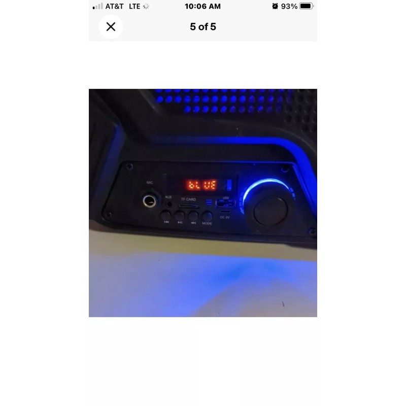 Proscan Tailgater 10-Watt Bluetooth Indoor Portable Speaker Rechargeable Batt