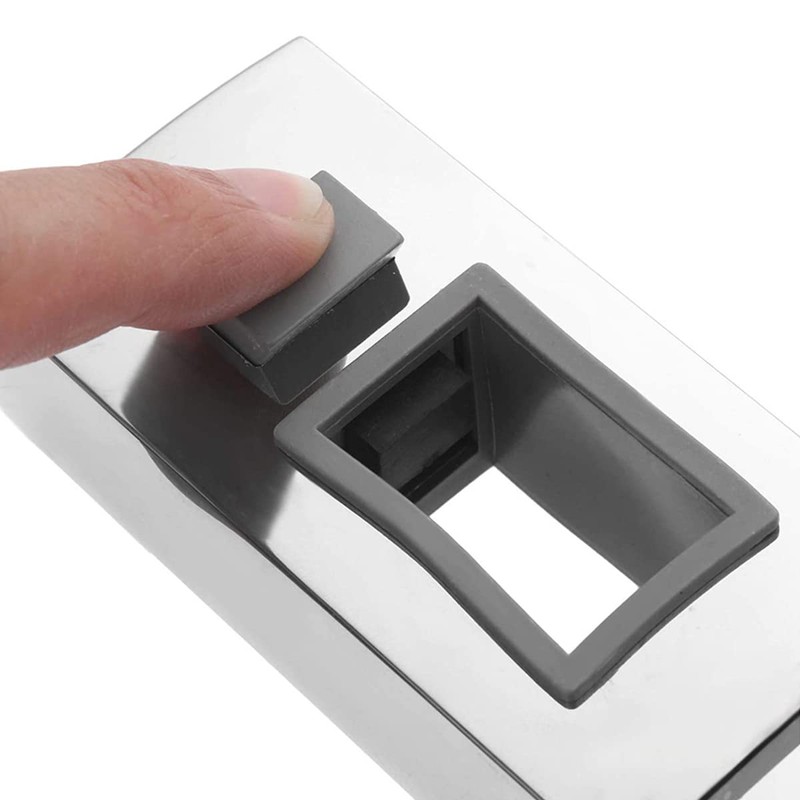 Hsthe Sea Shower Head Holder Adjustable Square Push Bar Handset