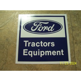 Ford Tractors Equipment Decal 8" X 8"