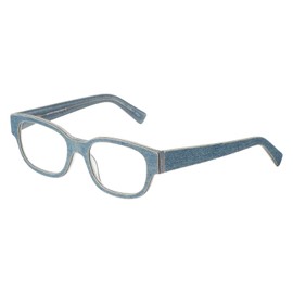 Calabria EB Bossy Square Reading Glasses +7.00 Blue Jean Men Women