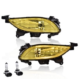 GRAND ORANGE Fog Light Compatible With 2011 2012 2013 Hyundai Sonata(Not Fit Hybrid Models) Front Bumper Fog Driving Lights Yellow Lamp