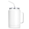 Zenbo 32oz Stainless Steel Tumbler with Handle, Lid & Straw