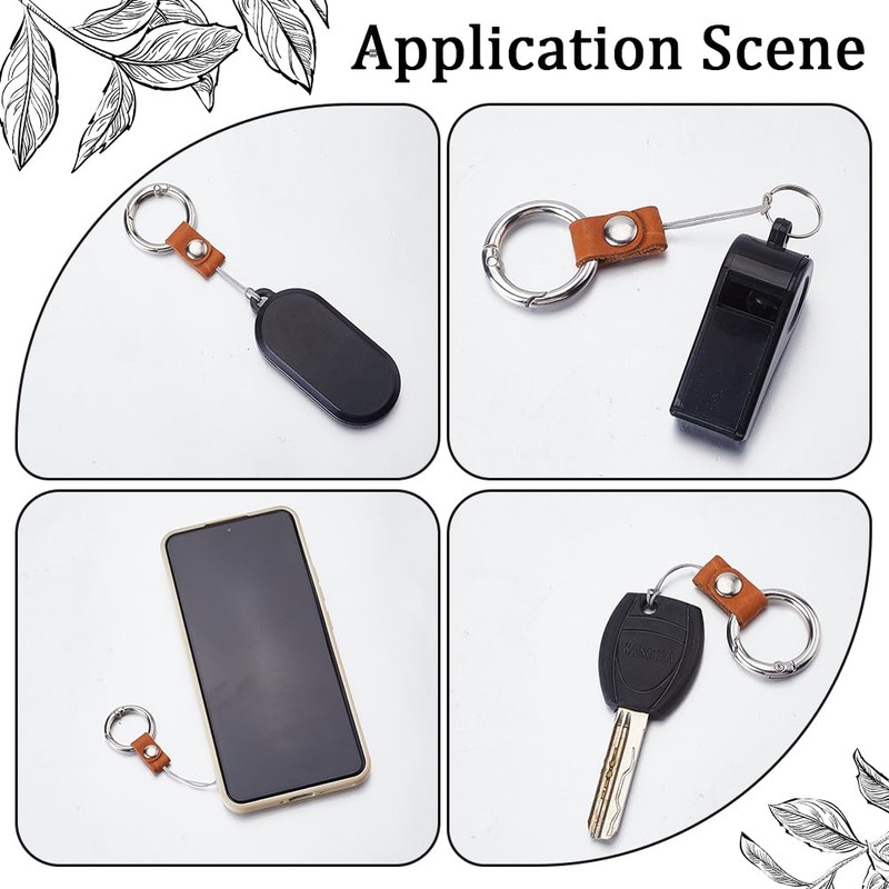 GORGECRAFT 2Pcs Lanyards Finger Ring Strap Phone Charm Grip Holders