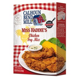Calhoun Bend Mill Miss Haddie's Chicken Fry Mix | Southern Style, Crispy Chicken Coating for Frying, Breading, and Baking | Perfect for Fried Chicken, Seafood, and Vegetables - 8 Oz (Pack of 1)