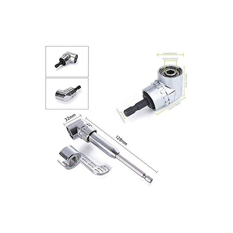 105 Degree Right Angle Driver Angle Extension Power Screwdriver Drill
