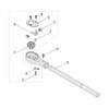 TONE Ratchet Handle Repair Kit RK-471BN Drive 0.75 inch (19.0