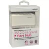 Macally 7-Port AC Powered Hi-Speed USB 2.0 Hub (White) Includes