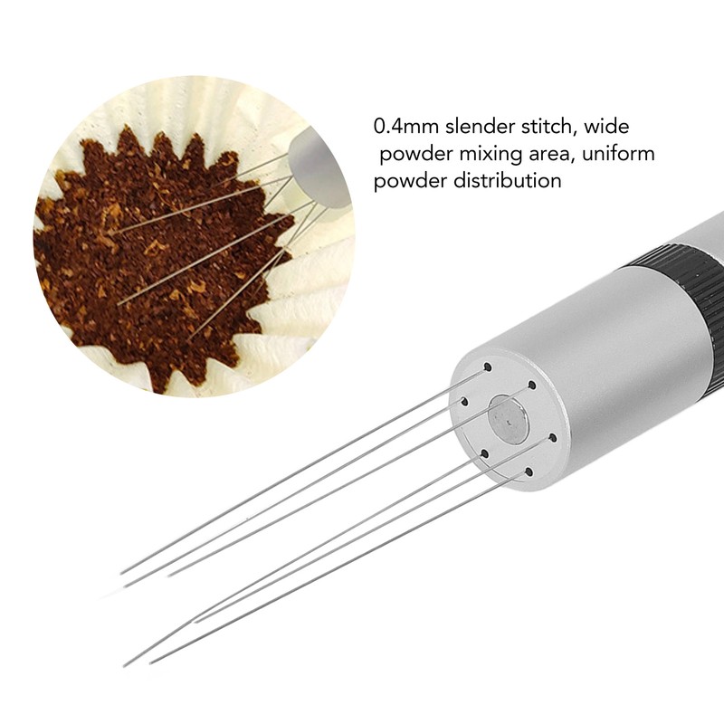Coffee Powder Distributor Needle Rotatable Stainless Steel Coffee Stirrer Distribution
