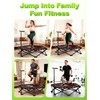 FitNexus 42" Foldable Mini Trampoline- 450lb Capacity Fitness Rebounder w/3-Level