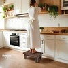 Wooden Step Stool (16.5" D x 12" W x 6.5"