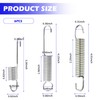 6PCS Motorcycle Kickstand Springs with 3 Size,Steel Kick Stand Spring
