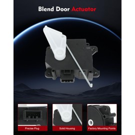 cciyu A/C HAVC Heater Blend Door Actuator with Recirculation Control | Direct Fit for Honda Odyssey 1999-2004 & Pilot 2003-2008 | OEM 79160S0XA01, 604-946 Replacement | 2-Pack Temperature Regulator