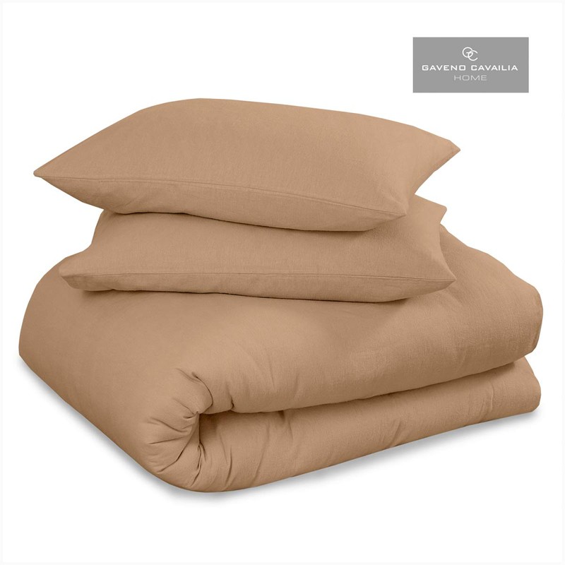 GC GAVENO CAVAILIA Easy Care Flannel Plain Dyed Duvet Cover,