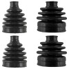 Caltric 2 Front Axle Inner Outer CV Boot Kit for