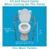 Carex Toilet Safety Rails, Adjustable and Detachable Toilet Safety Frame