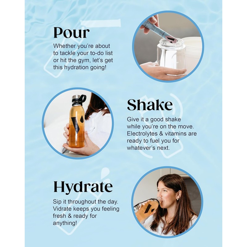 Electrolytes Powder - Hydration Sachets Packed with Vitamins - Zero