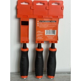 Jorgensen Pony Jorgensen  Wood Chisel Set 3 Piece Woodworking Chisel Set POJ70450