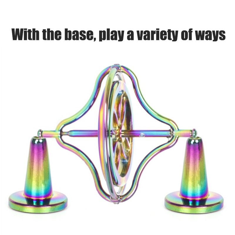 Gyroscope Relieve Stress Toys Fingertip Decompression Toy Durable Portable Metal