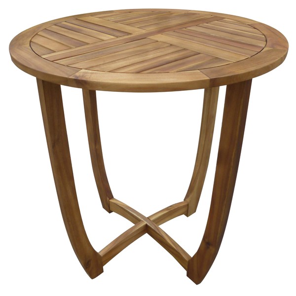 Christopher Knight Home Carina Accent Round Table, Teak Finish Brown