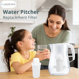 Nispira Water Filter Replacement for Nakii and Aquaphor Water Pitcher, 4 Packs