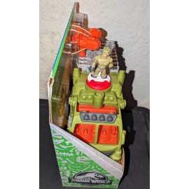 Mattel NEW FISHER-PRICE IMAGINEXT JURASSIC WORLD DINOSAUR HAULER PLAYSET! CASE FRESH