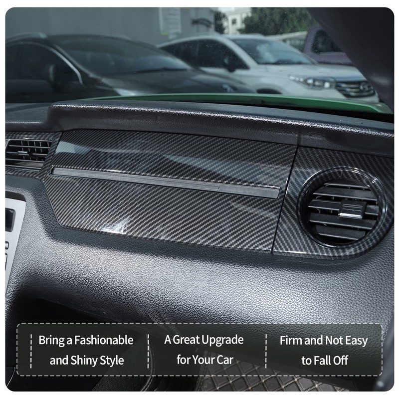 RT-TCZ Carbon Fiber Center Console Dashboard Panel Trim Cover Kit