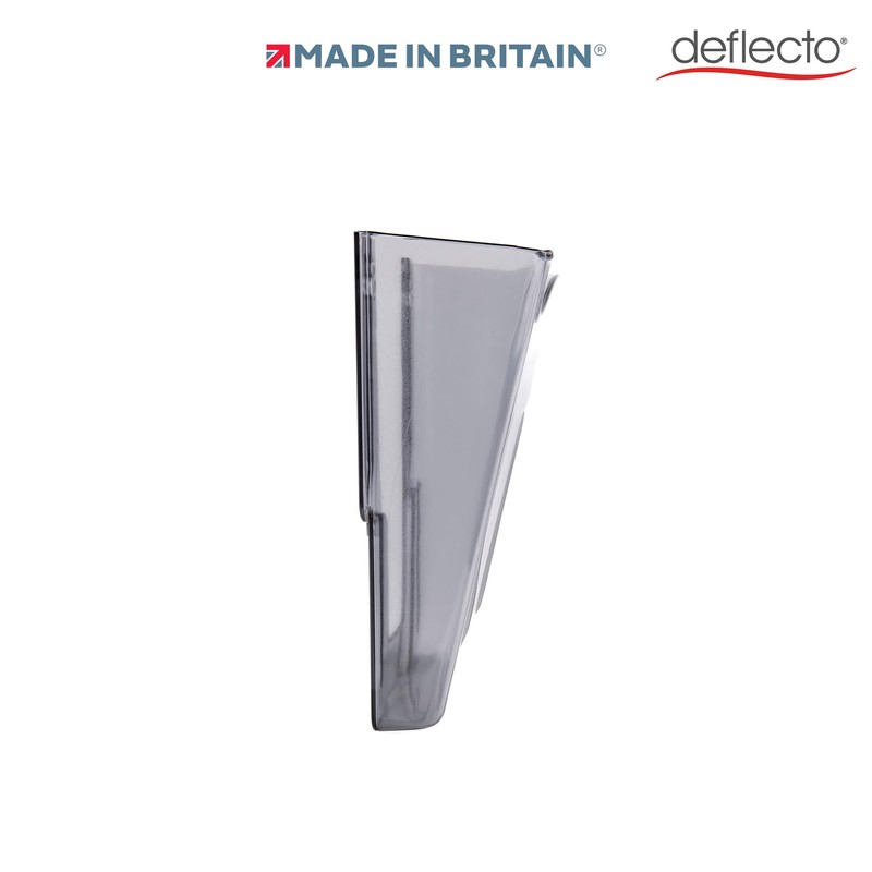 Deflecto Smoke Portrait A4 Wall Mounted Document Holder - A4