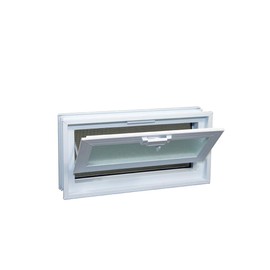 1408 Hopper Vent Window for Glass Blocks, Sheds, Cabins, Tiny Homes, Garages