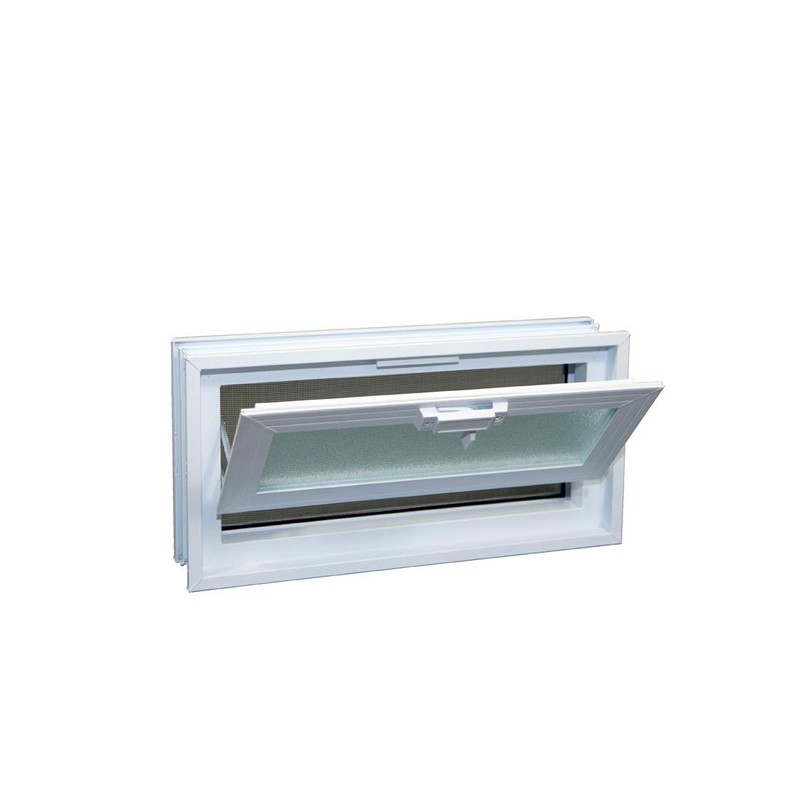 1408 Hopper Vent Window for Glass Blocks, Sheds, Cabins, Tiny