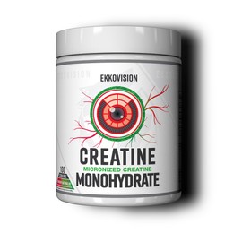 Ekkovision Creatine Monohydrate Powder, Micronized, Raspberry Watermelon, Pre & Post Workout Supplement for Men and Women, Energy Support, Easy to Mix in Shakes, Smoothies & Beverages, 100 Servings