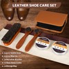 Nuroon 8 Pieces Shoe Polish Kit, 3.5oz Saddle Soap for