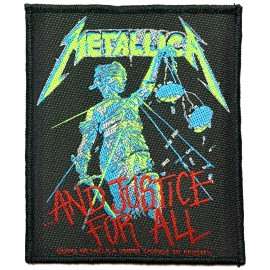 N/A Metallica Standard Patch ..And Justice for All LP Vinyl Record Album Cover [UK]