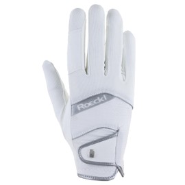Roeckl Sports equestrian gloves MILLERO, summer riding glove, white 8.5