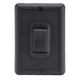 RecPro RV Double Pole Double Throw Momentary Switch | 30A 12V | On/Off/On DPDT (Switch with Cover)