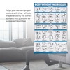 60x90cm Workout Charts Clear Rugged Easy Reading Bodyweight Exercises Poster
