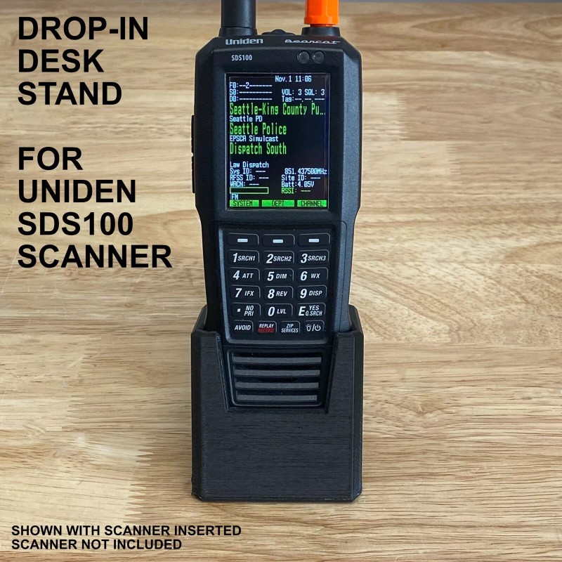 Bioluminous UNIDEN SDS100 DROP-IN ANGLED DESK STAND WITH GRIPPY BOTTOM